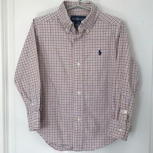 Ralph Lauren Plaid Cotton Twill Button Down Shirt